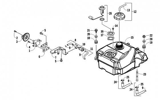 GAS TANK ASSEMBLY