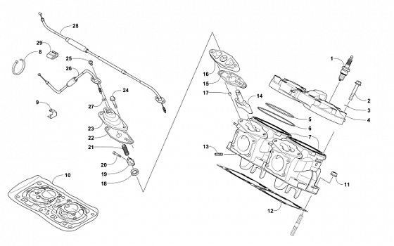 CYLINDER AND HEAD ASSEMBLY