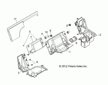 BODY, SEAT DIVIDER - Z14JT87AD/9EAO/9EAOL/9EAL (49RGRSEATDVD13RZR900)