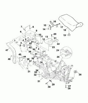 REAR CAB and SEAT - A99CH50EB (4949114911a005)