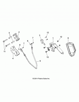 BRAKES, PARK BRAKE LEVER ASM. - A18DAA57F5