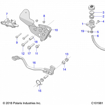 BRAKES, BRAKE PEDAL and MASTER CYLINDER - A20SYE95AD/CAD (C101981)