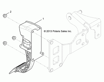 ENGINE, THROTTLE PEDAL - R14WH88A/9EA ALL OPTIONS (49RGRTHROTTLE14CREW)