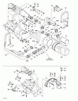 Engine Support And Muffler