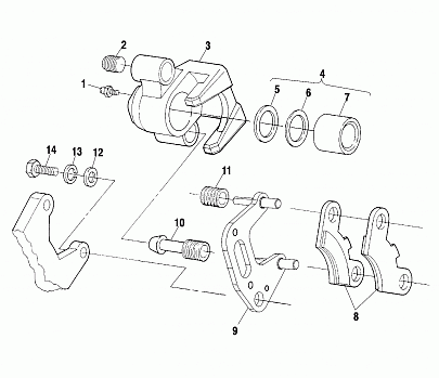 FRONT BRAKE - A00CH50AA (4954805480B010)