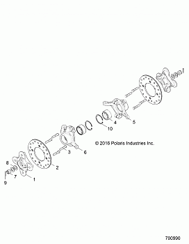 SUSPENSION, FRONT CARRIER AND HUB - Z17VFE92AK/AM/AB (700990)