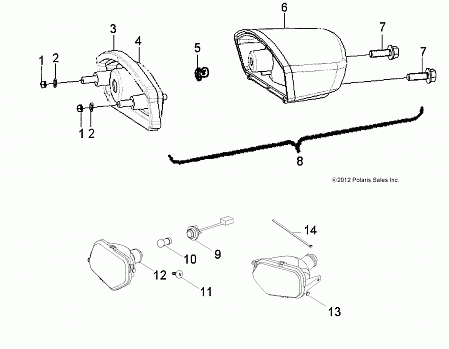 ELECTRICAL, HEADLIGHT and TAILLIGHT - R14VA17AA/AF (49RGRTAILLAMPS13RZR170)