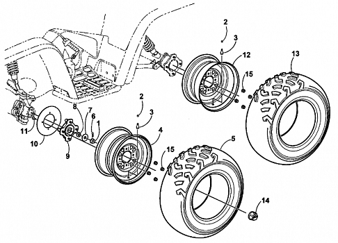 WHEEL AND TIRE ASSEMBLY