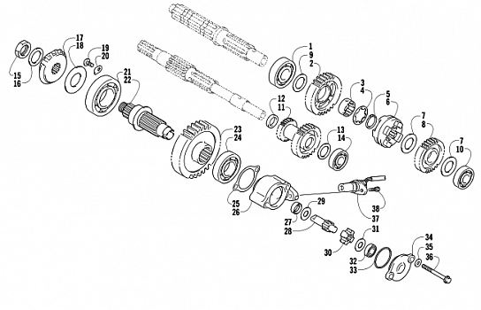 SECONDARY TRANSMISSION ASSEMBLY