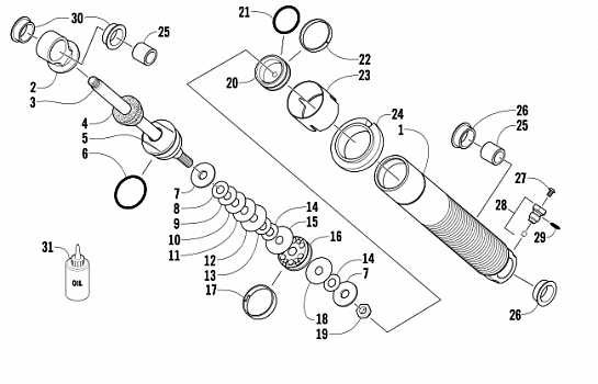 FRONT SUSPENSION SHOCK ABSORBER