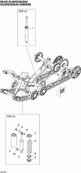 Rear Suspension Shocks 600HO ETEC