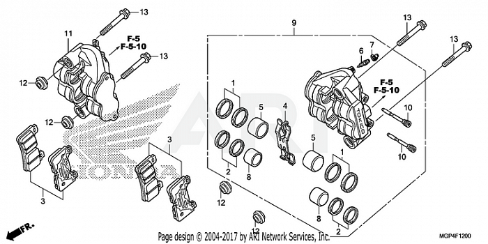 FRONT BRAKE CALIPER      (1)