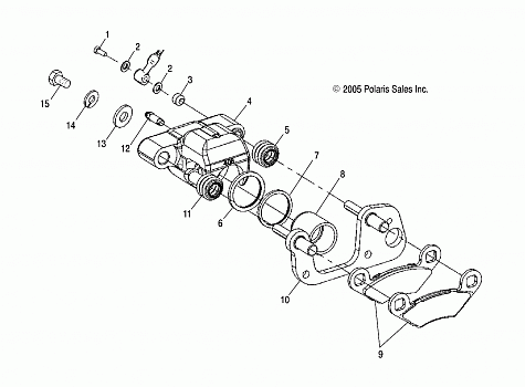 BRAKES, FRONT CALIPER - A10NG50FA (4999202939920293A14)