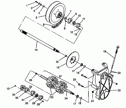DRIVE TRAIN ASSEMBLY LITE GT 0943133 and STARLITE GT 0943127 (49250125010016)