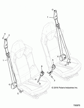 BODY, SEAT BELT MOUNTING - R17RGE99NM/NW (700875)