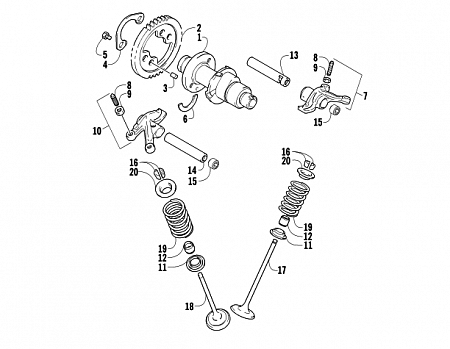 CAMSHAFT/VALVE ASSEMBLY