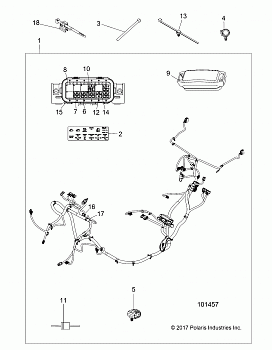 ELECTRICAL, WIRE HARNESS - A18DAE57N5 (101457)