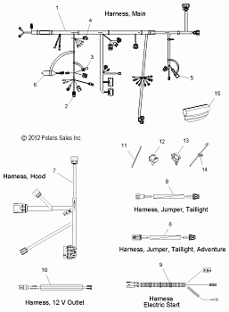 ELECTRICAL, WIRE HARNESS - S13BA6GSL (49SNOWHARNESS13SBA)