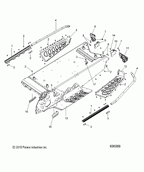 CHASSIS, TUNNEL and REAR ASM. - S18DDE8PSL (600286)