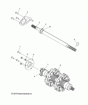 DRIVE TRAIN, JACKSHAFT and DRIVESHAFT - S15DR6PEL (49SNOWDRIVETRAIN15PROS)