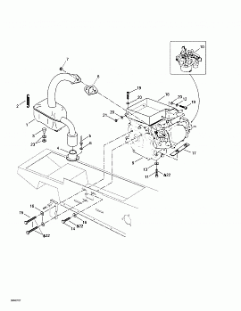 Engine Support And Muffler