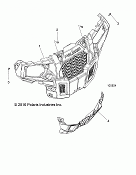 BODY, BUMPER, FRONT - A18DAA50B7 (100854)