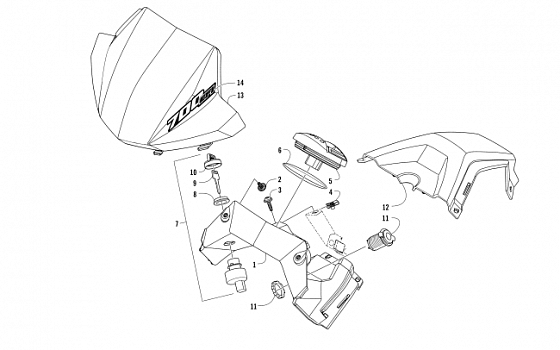 CONSOLE AND INSTRUMENT ASSEMBLY