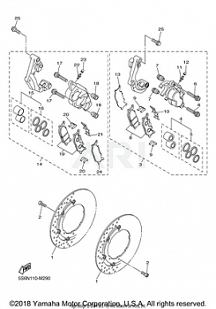 FRONT BRAKE CALIPER