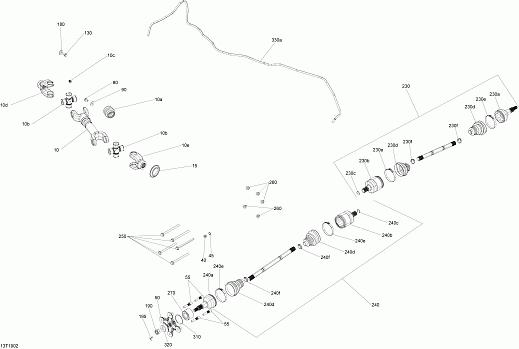 Rear Drive T3 - 570 EFI - Except DPS