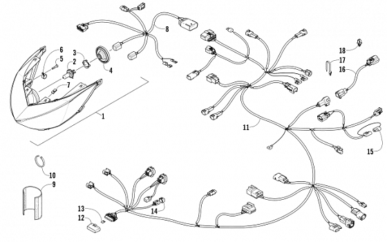 HEADLIGHT AND WIRING ASSEMBLIES