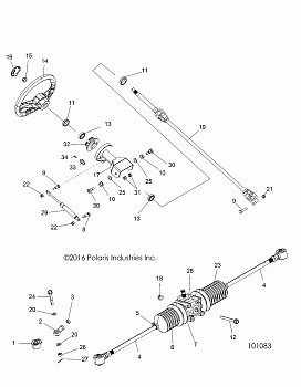 STEERING, STEERING ASM. - A18DAA57F5 (101083)