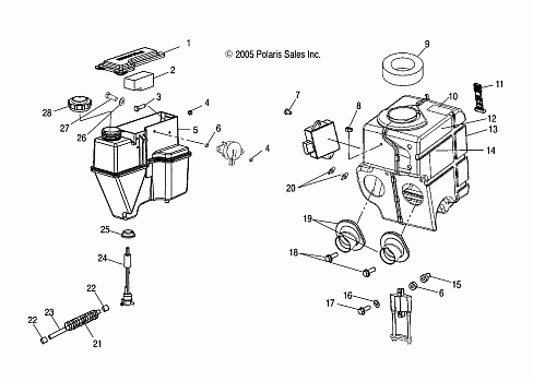 OIL TANK/AIR BOX - S06ND5BS (4997219721B13)