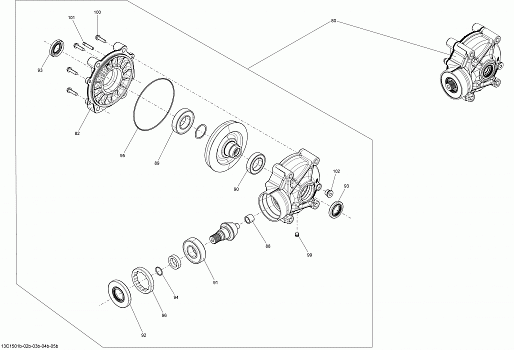 Drive System, Rear _Differential_13C1502b