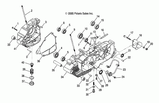 CRANKCASE - A06PB20AA/AB/AC/LE (4999202449920244A05)