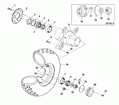 FRONT WHEEL - A01BG50AA (4963766376B005)