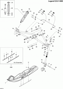 Front Suspension And Ski