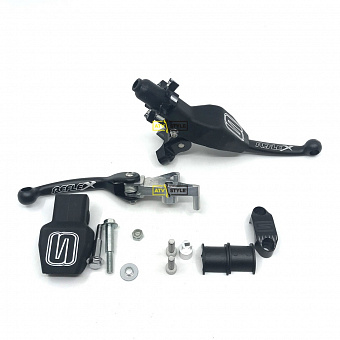 Комплект коротких ручек тормоза и сцепления Yamaha Raptor700 (черные)