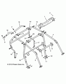 CHASSIS, CAB FRAME - Z146T1EAM/EAW (49RGRCAB1410004)