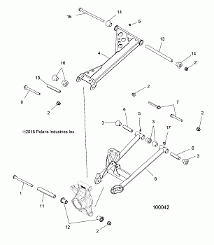 SUSPENSION, REAR - A15SVE95FW (100042)