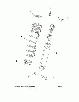 SUSPENSION, FRONT SHOCK MOUNTING - A18DAE57B2 (100688)