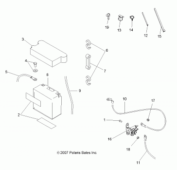 ELECTRICAL, BATTERY - A08BG50AA (49ATVBATTERY08SCRAM)