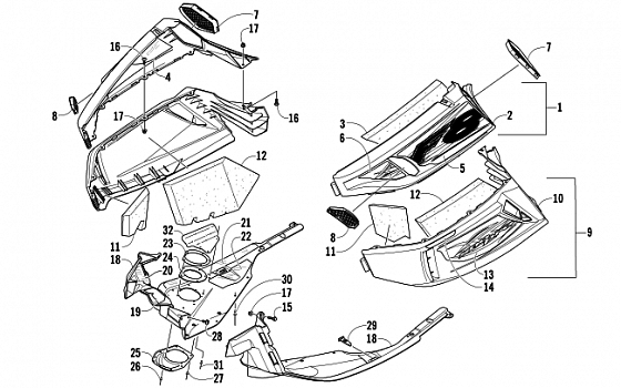 SKID PLATE AND SIDE PANEL ASSEMBLY