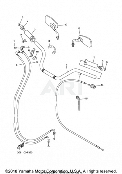 STEERING HANDLE CABLE