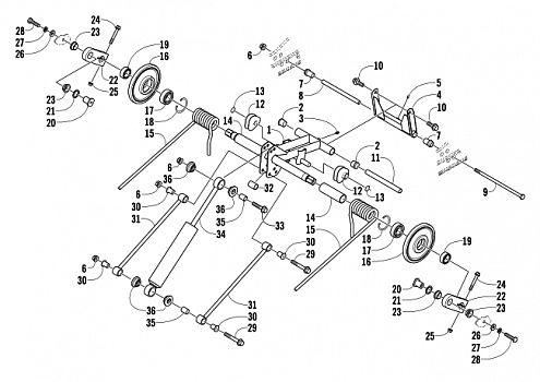 REAR SUSPENSION REAR ARM ASSEMBLY