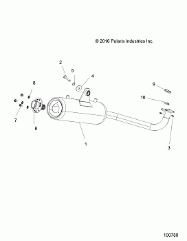 ENGINE, EXHAUST SYSTEM - A17HAA15A7/B7