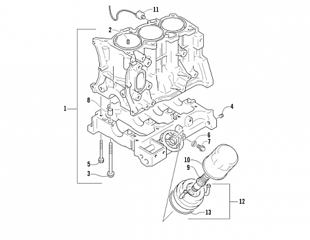 CYLINDER BLOCK/BASE ASSEMBLY