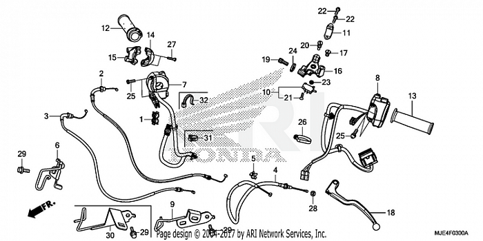 HANDLE LEVER@SWITCH@CABLE