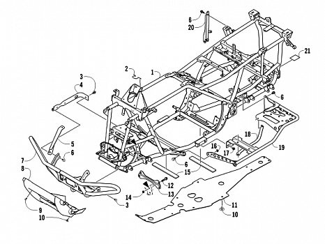 FRAME AND RELATED PARTS