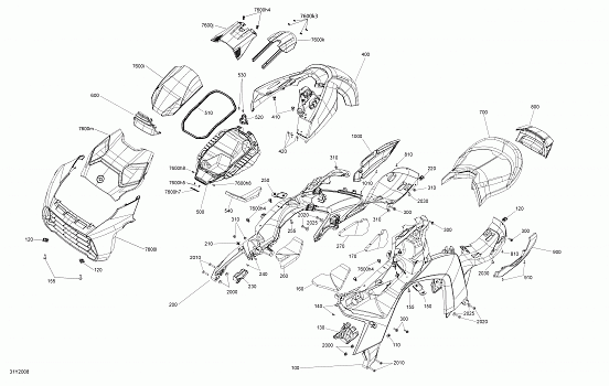 Body - Hood / Grill / Driver Seat / Upper Body Module