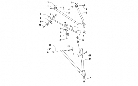 A-ARM AND SWAY BAR ASSEMBLY